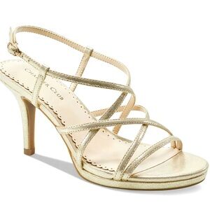 EUC Charter club, Gold sandals, wore once,From Macys.